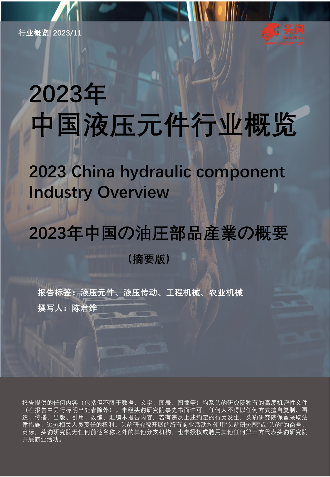 2023年中国液压元件行业概览（摘要版）.pdf