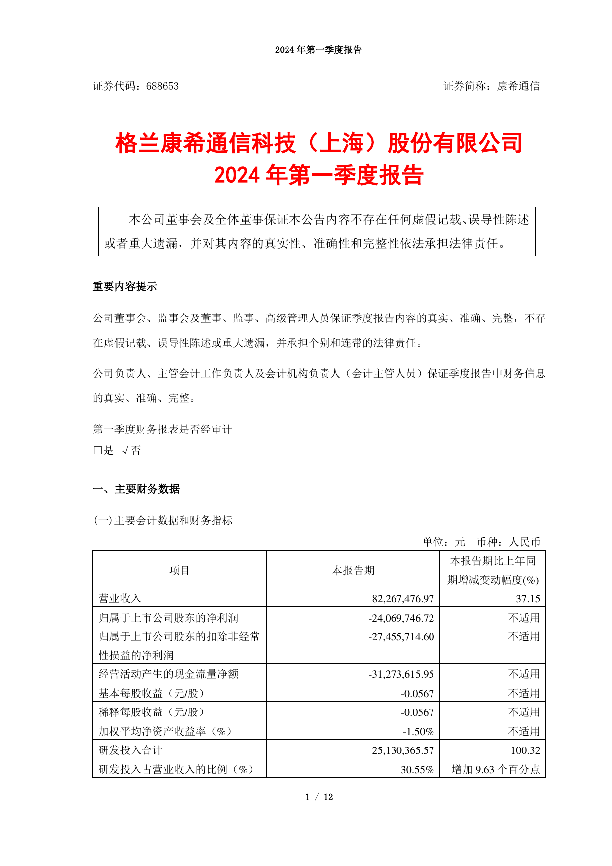 康希通信2024年第一季度报告.pdf