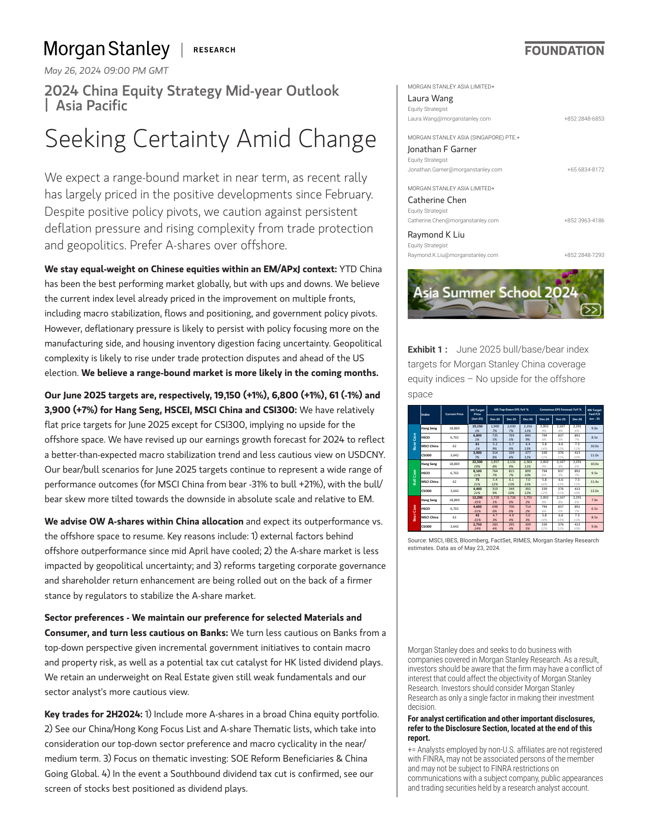 Morgan Stanley-2024 China Equity Strategy Mid-year Outlook Seeking Certain...-108403819.pdf